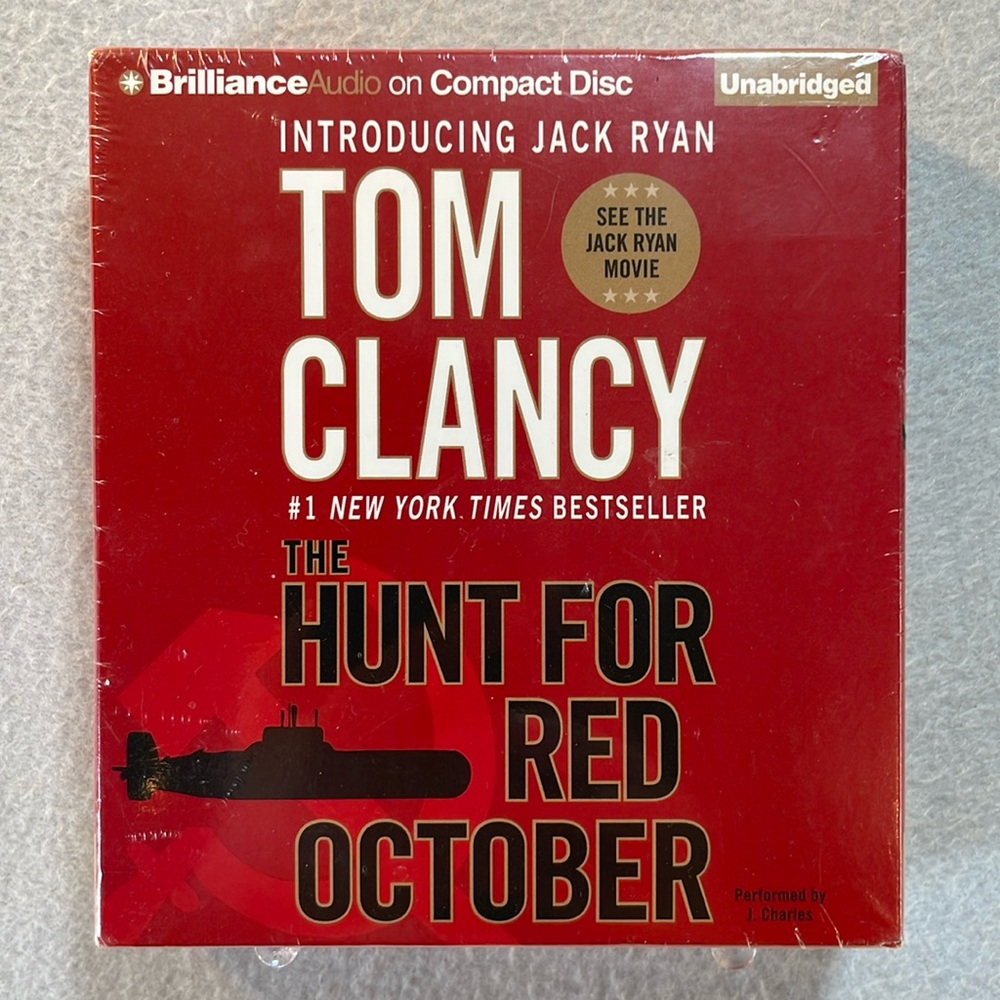 Tom Clancy The Hunt For Red October Brilliance Audio on Compact Disc NEW!